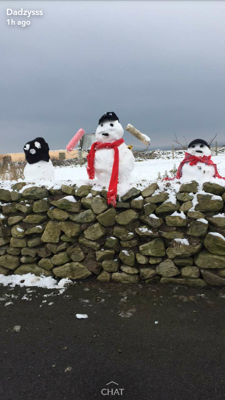 Snowmen in March!